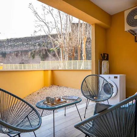 Lejlighed Urban Oasis Labicana With Patio 2 - Free Parking
